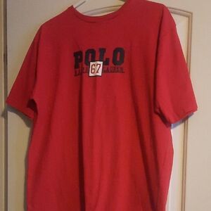 Polo by Ralph Lauren Red 'POLO 67' Short Sleeve Tee